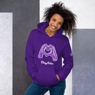 Purple Love Unisex Hoodie