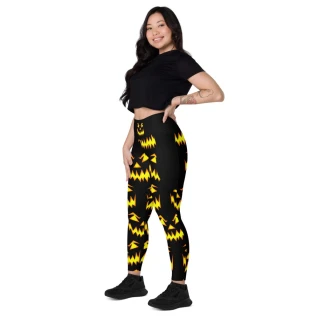 Jack-O-Lantern Leggings w/Pockets