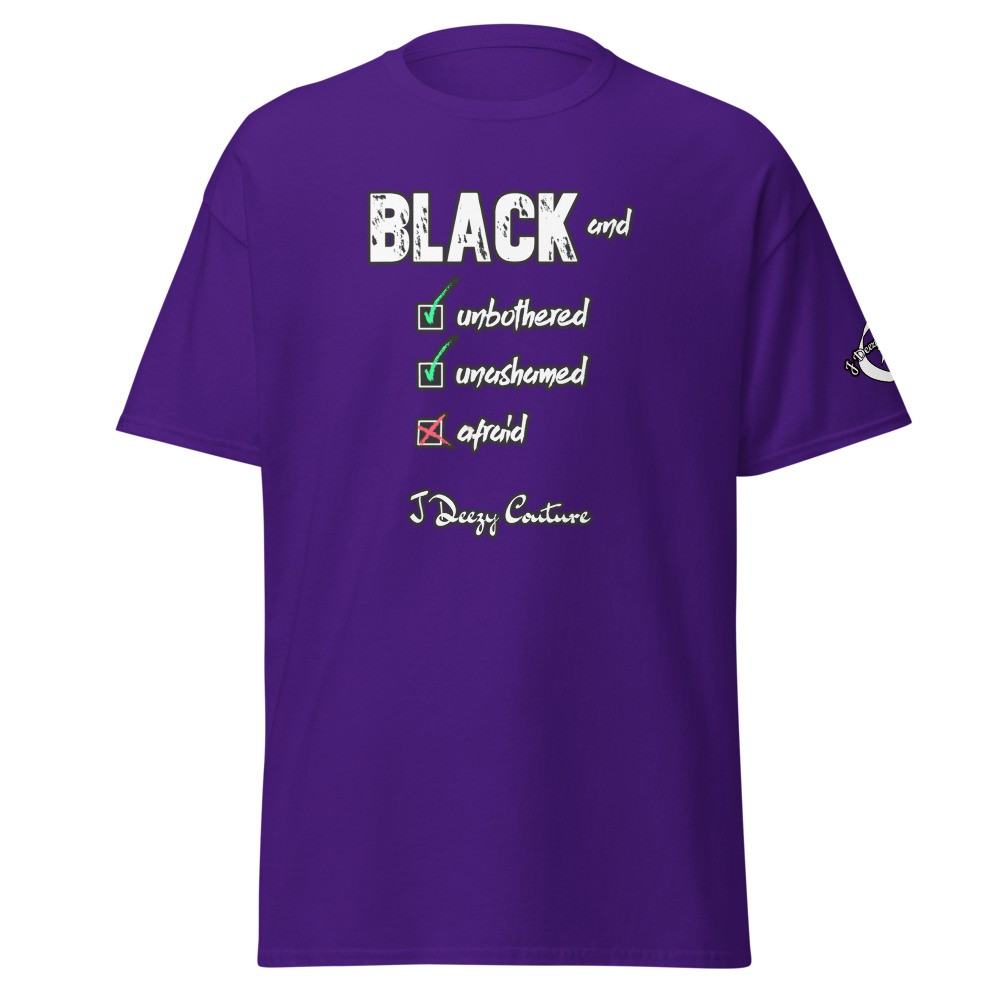 Unisex Black And Unbothered Tee