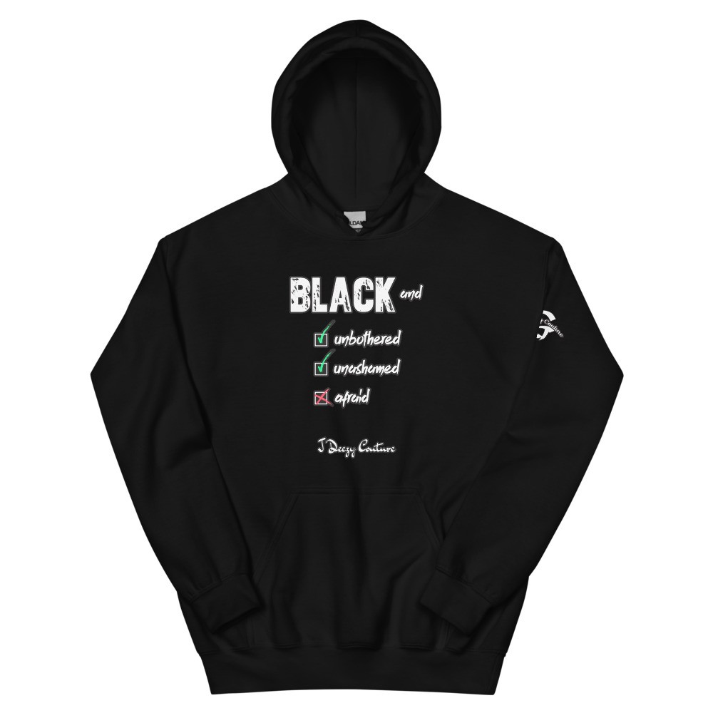 Unisex Black And Unbothered Hoodie