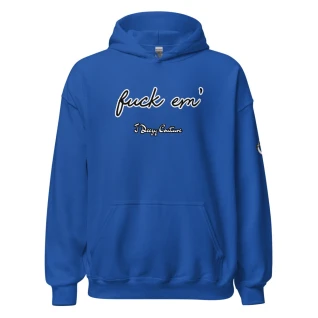 Unisex Fuck Em Script Hoodie