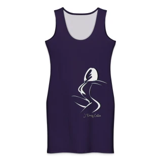 Ladylectual Bodycon Dress Purple