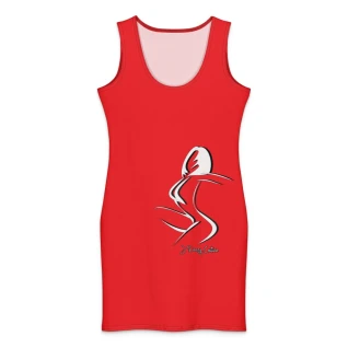 Ladylectual Bodycon Dress Red