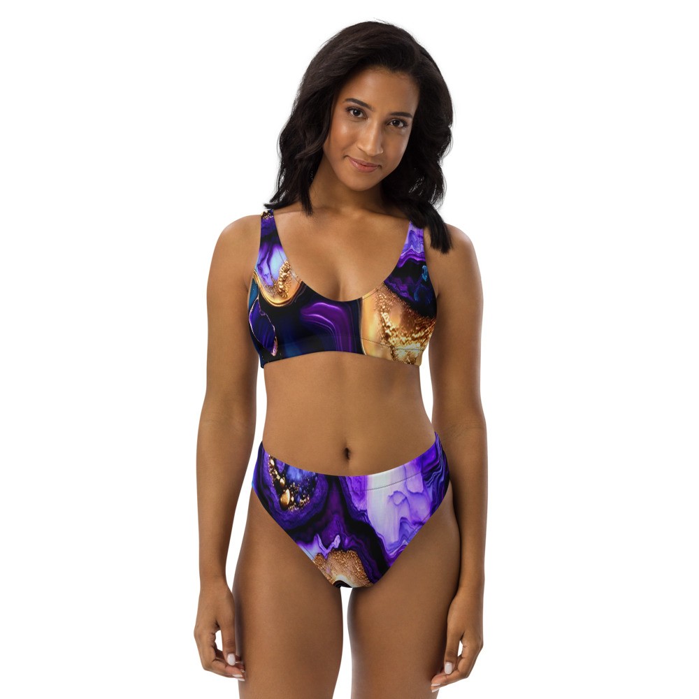 J Deezy Couture High Waisted Bikini Girl Swirl