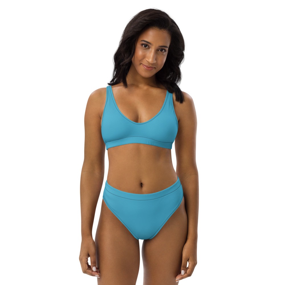 J Deezy Couture High Waisted Bikini Summer Sky