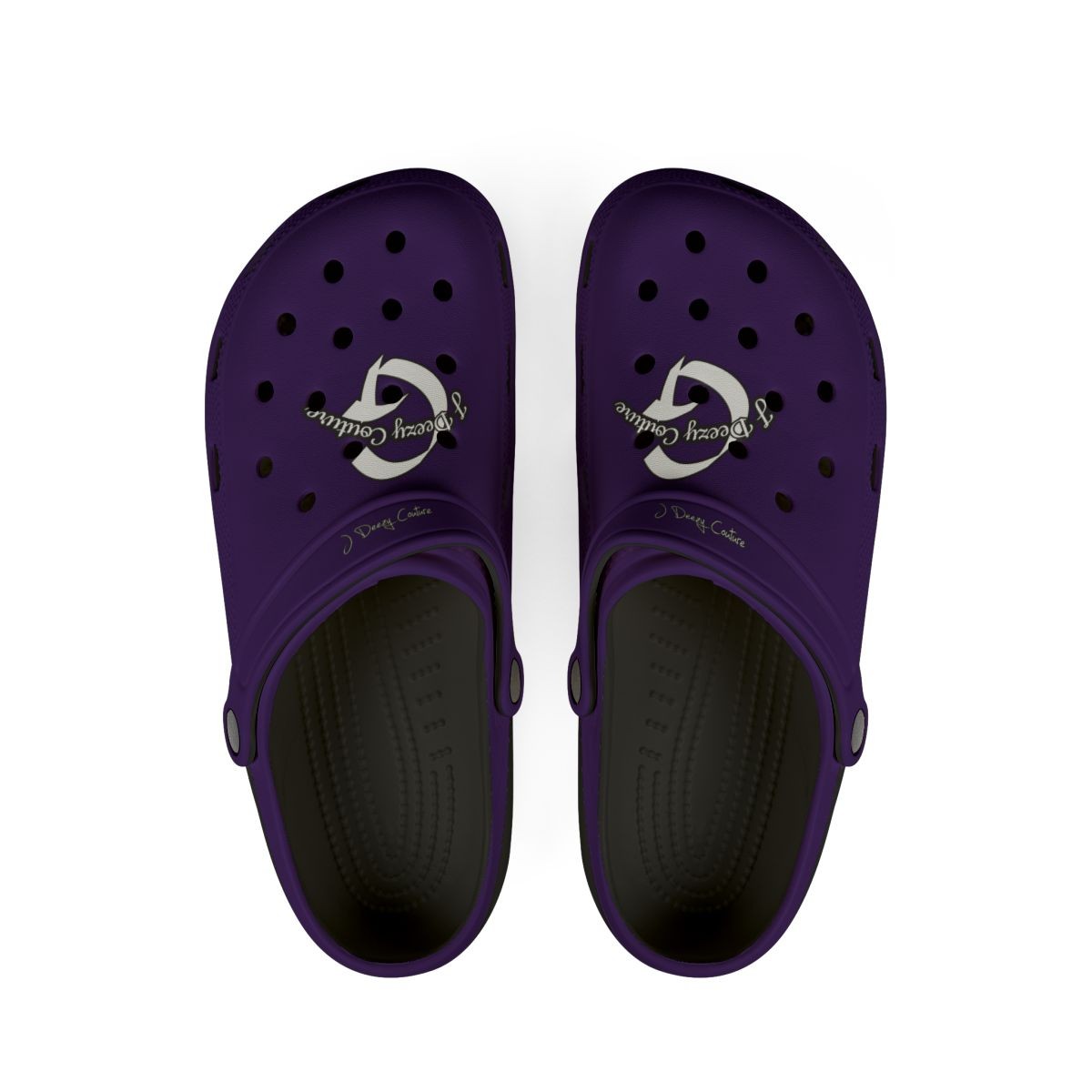 Purple J Deezy Couture Unisex Foam Clogs | Slip-On Rubber Shoes