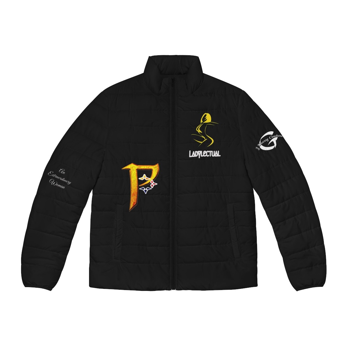 Ladylectual Puffer Jacket Steel-Her Girl P Exclusive Black
