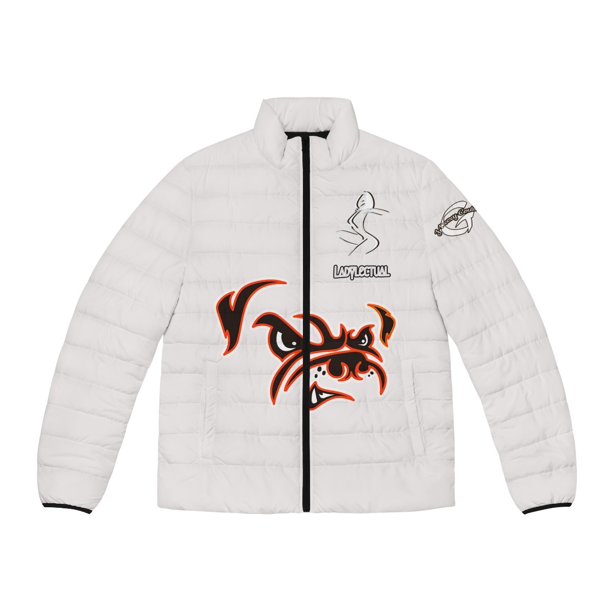 Ladylectual Puffer Jacket Lady Dawg Exclusive White