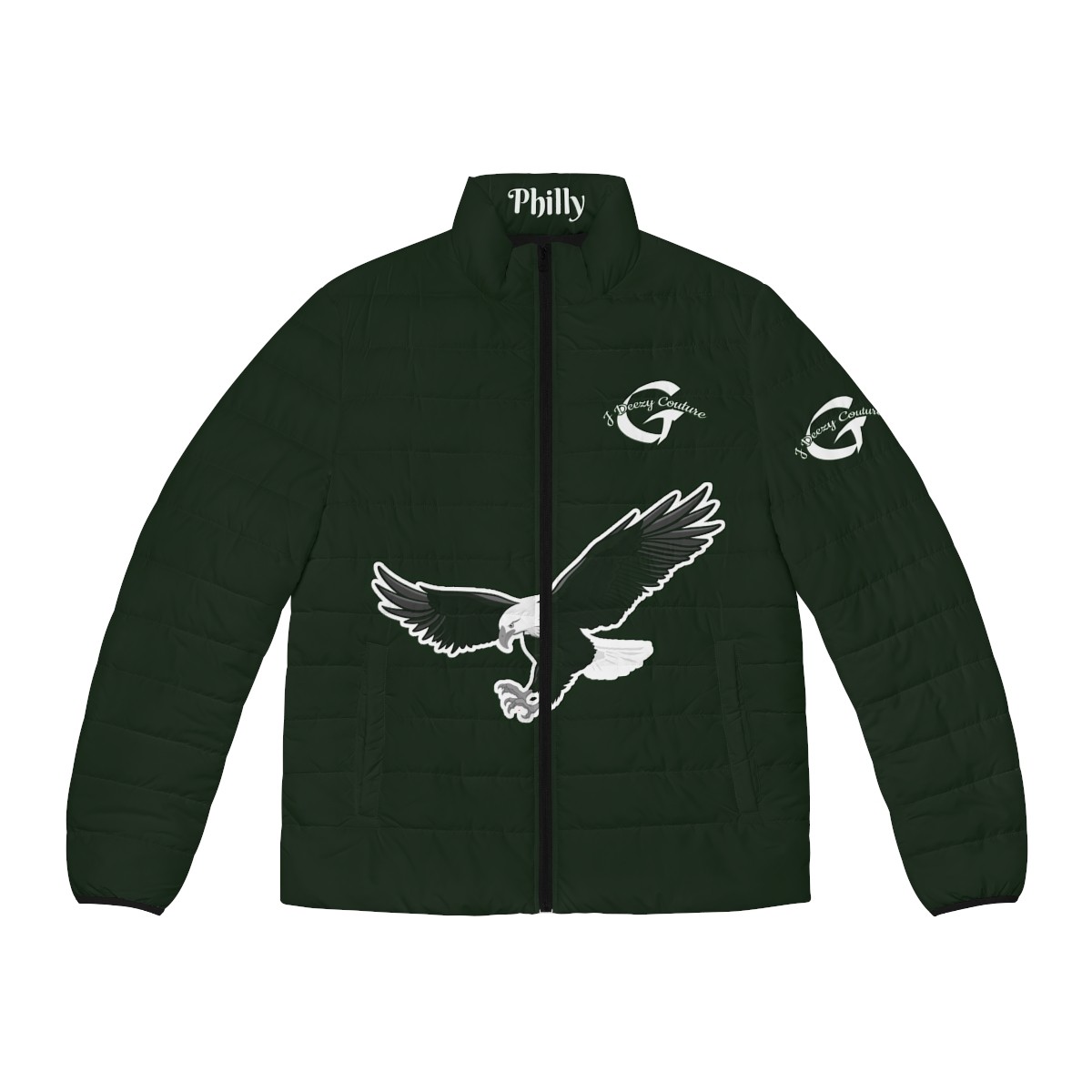 Unisex Philly Puffer Jacket Green