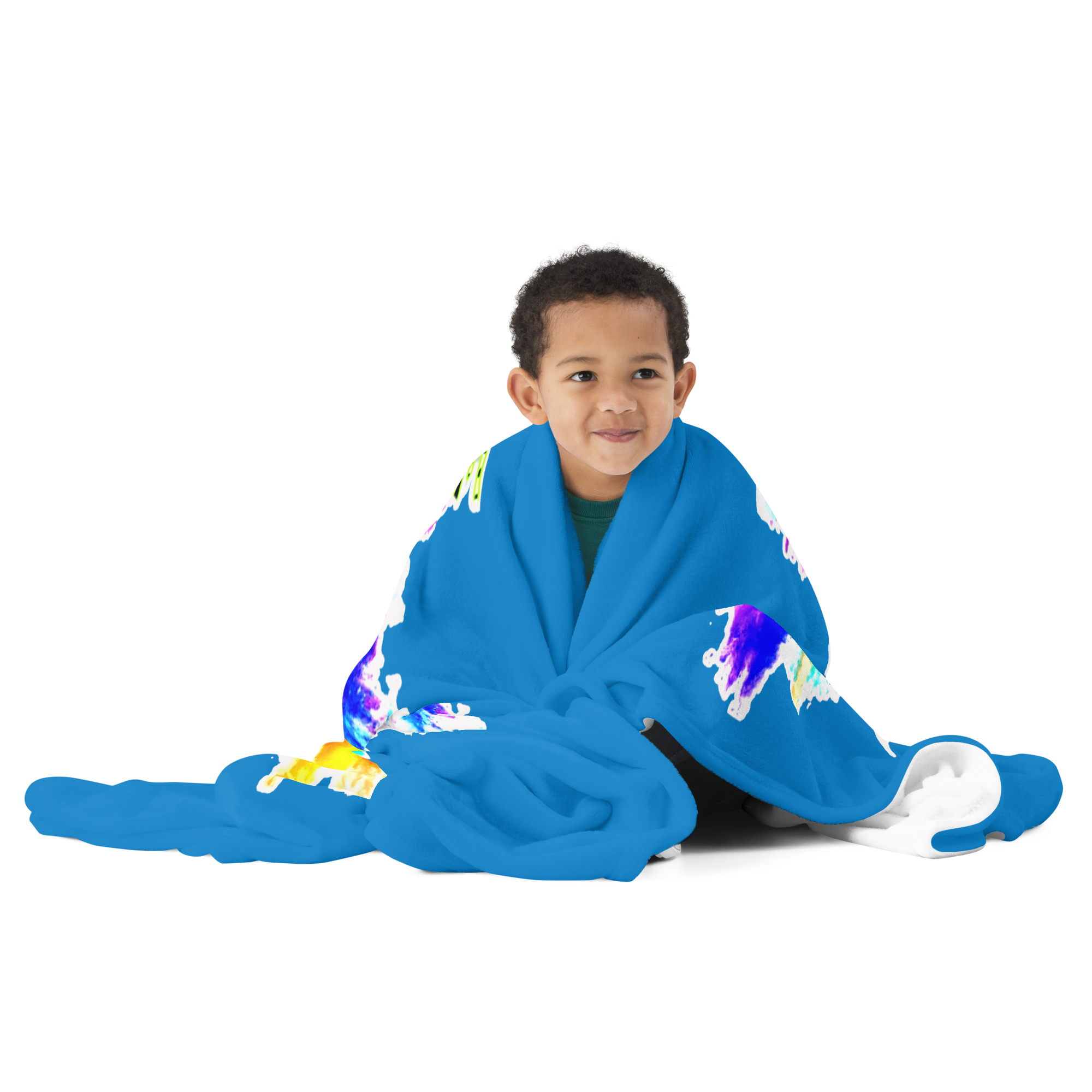 JDC Throw Blanket Aqua