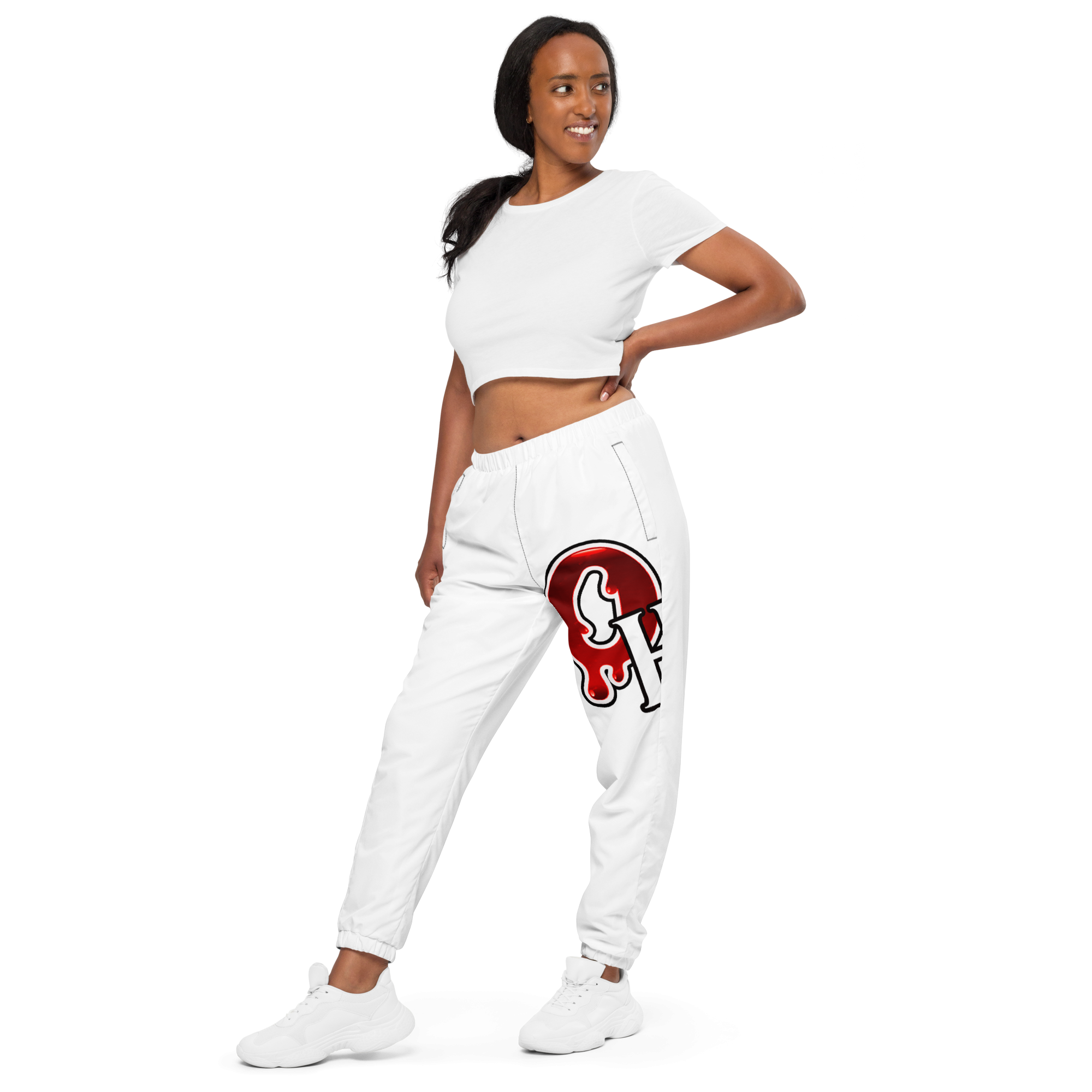 Unisex O-H-I-O Track Pants White