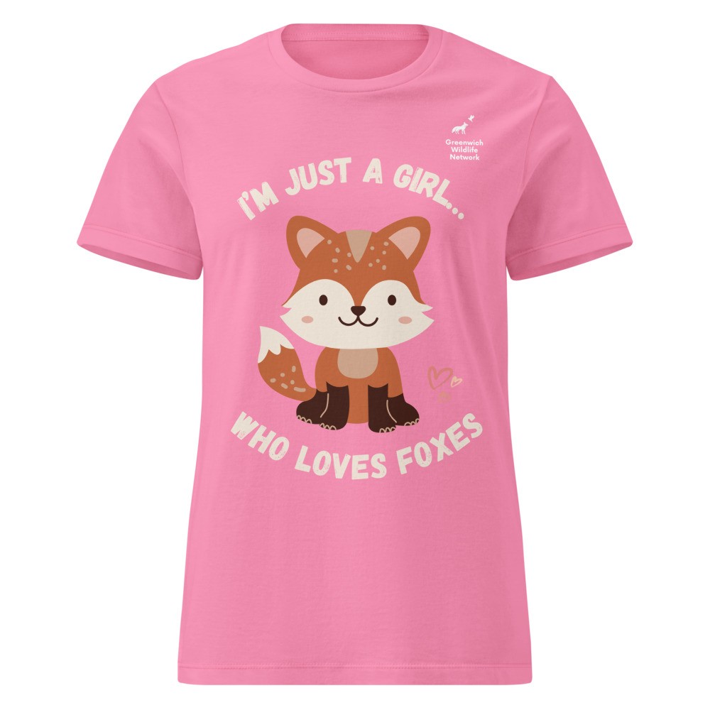 Women’s fit “I’m just a girl who loves foxes” t-shirt