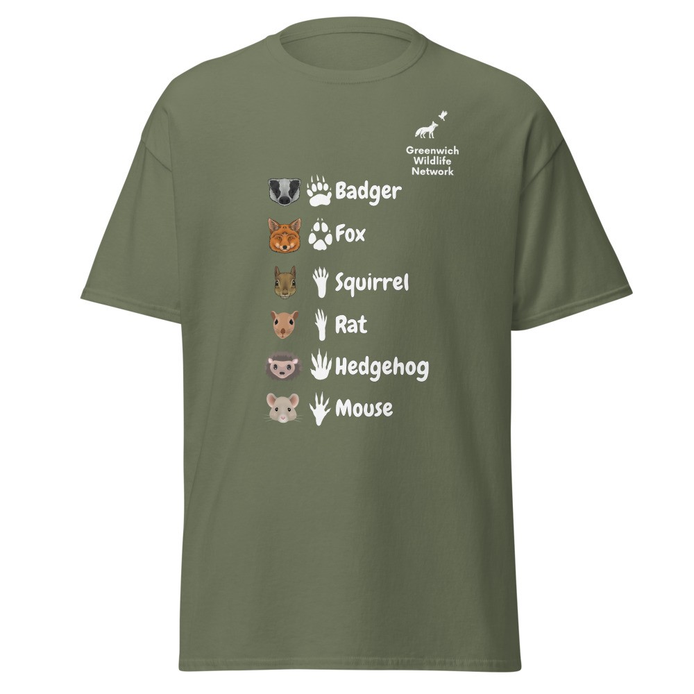 Urban Mammalia Faces & Footprints T-shirt