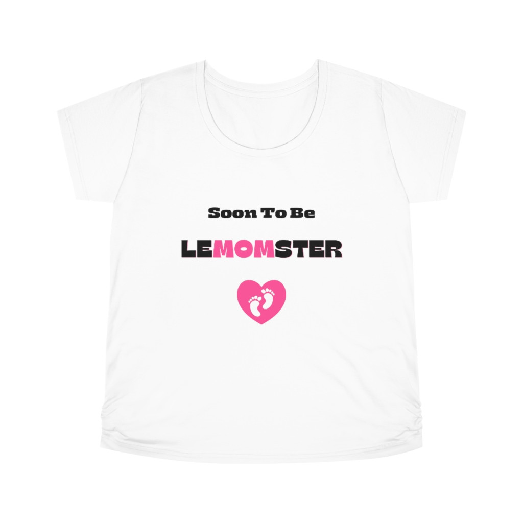 leMOMster Women's Maternity Tee White PFY5346