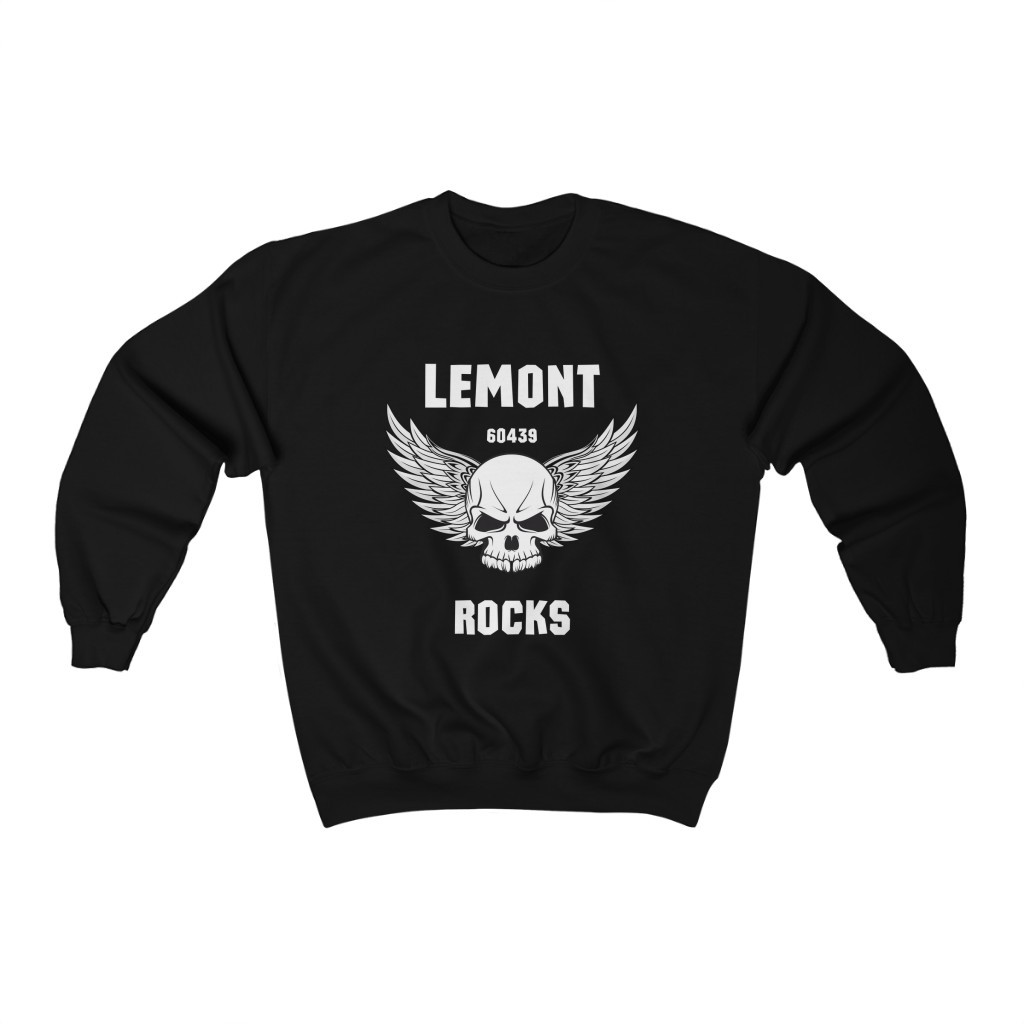 Lemont Rocks Unisex Heavy Blend™ Crewneck Sweatshirt Black PFY2007