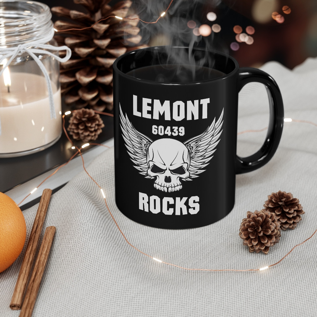 Lemont Rocks 11oz Black Mug PFY2058