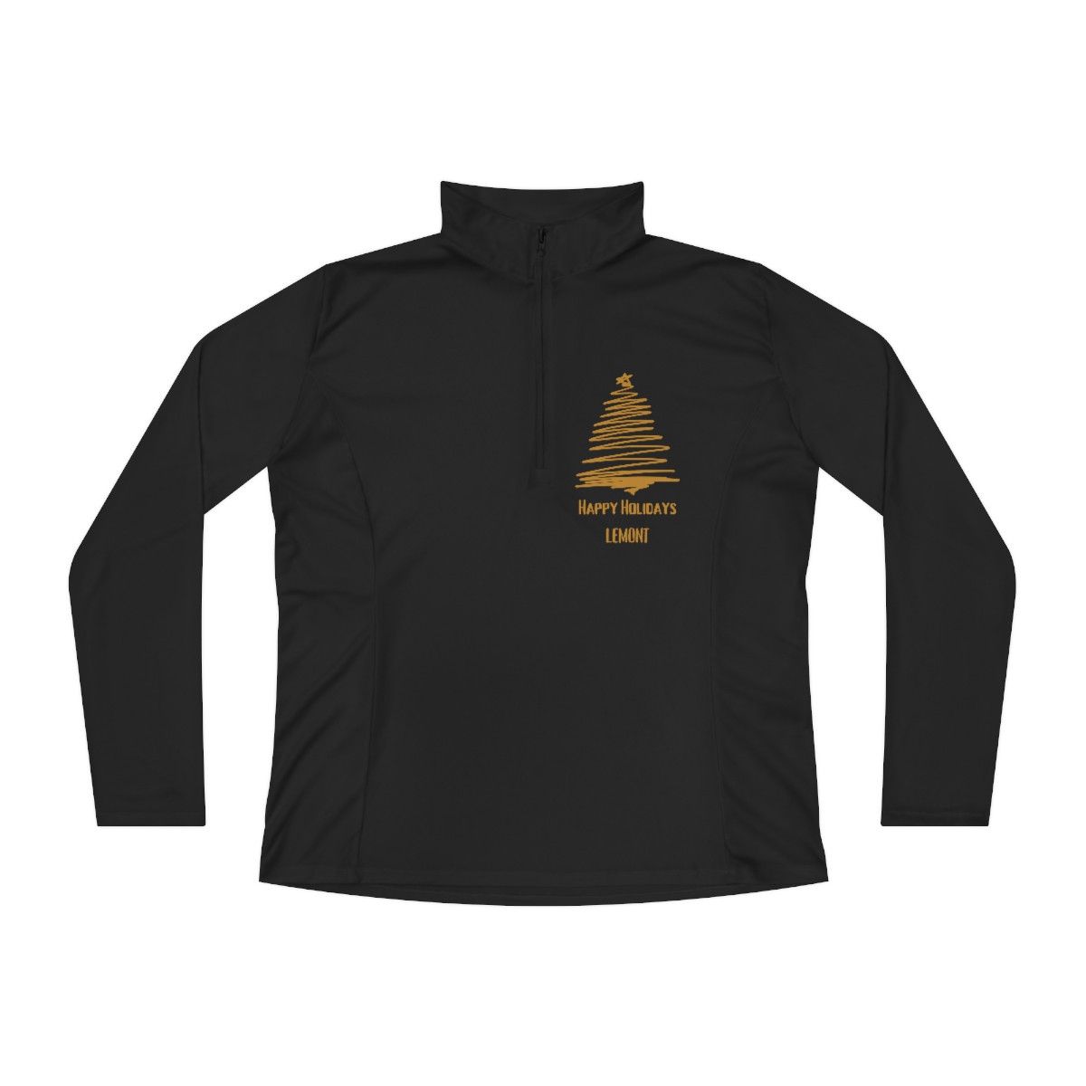 Happy Holidays Lemont Ladies Quarter-Zip Pullover PFY 1202