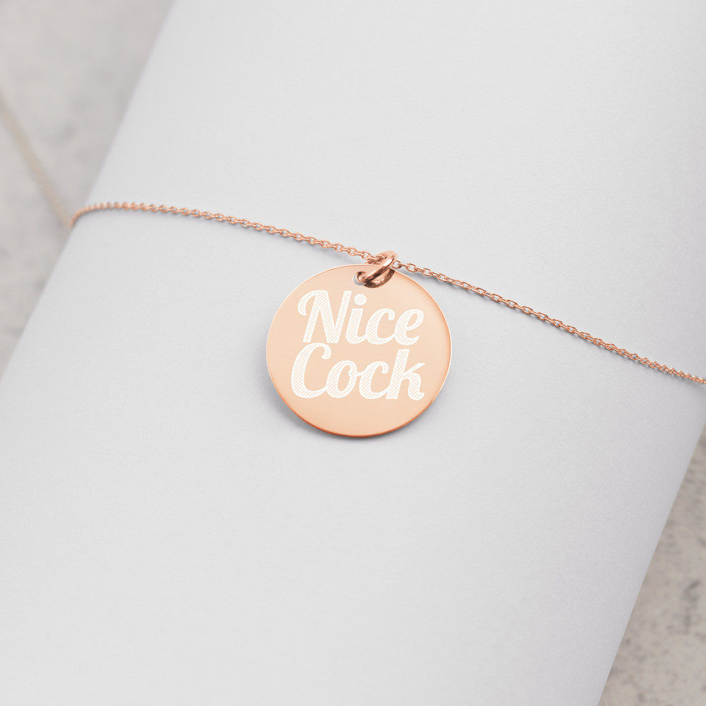 Nice Cock Disc Necklace