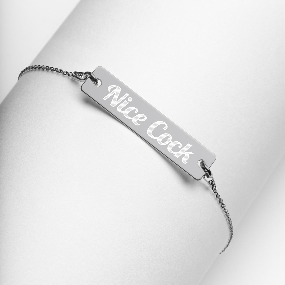 Nice Cock Bar Chain Bracelet