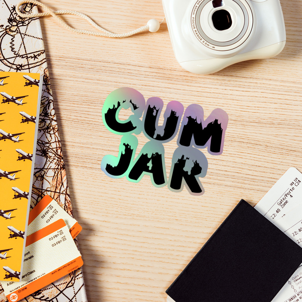 Cum Jar Sticker Holographic