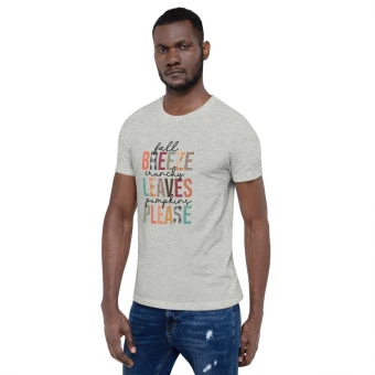 Fall Breeze Crunchy Leaves Unisex T-Shirt
