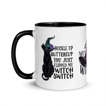 Don’t Flip My Switch Witch Mug with Color Inside