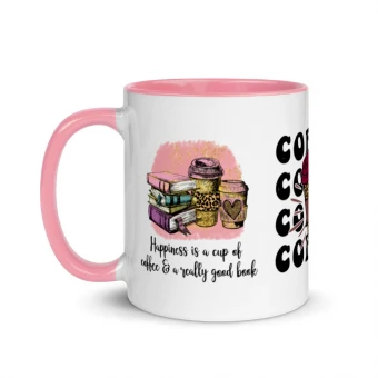 Peace Love Coffee Mug with Color Inside