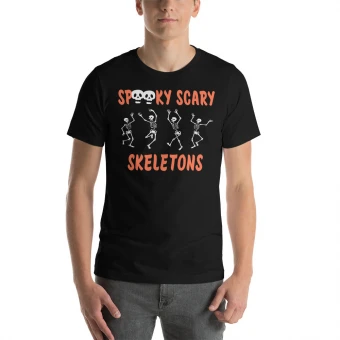 Spooky Scary Skeletons Unisex T-Shirt