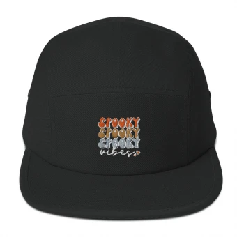Spooky Spooky Vibes 5 Panel Camper Hat