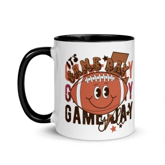 Football Mug with Color Inside