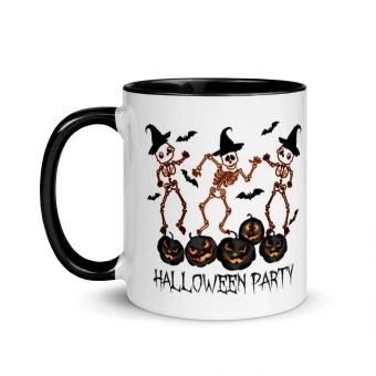 Halloween Party Mug with Color Inside