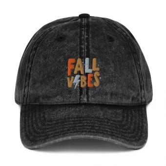 Fall Vibes Vintage Cotton Twill Cap