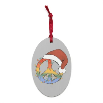 Peace Wooden Ornaments