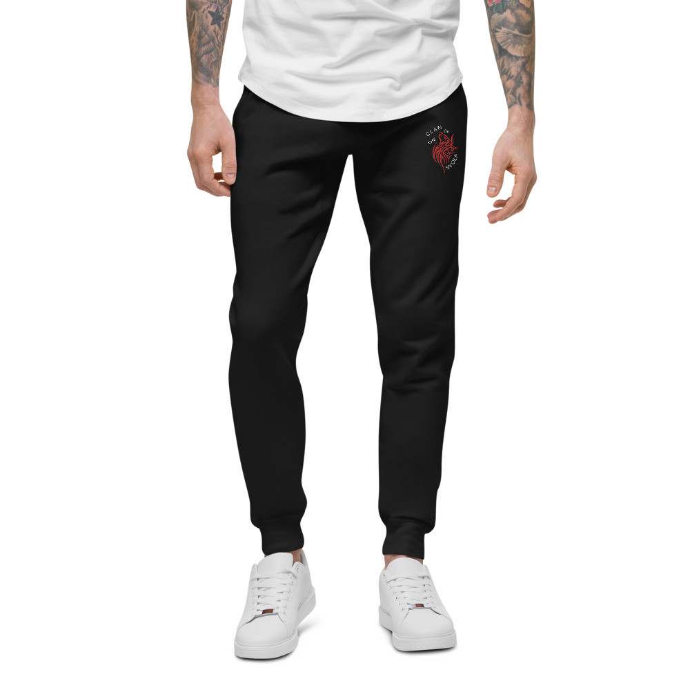 CLAN OF THE WOL TATTOO STYLE Unisex Fleece Sweatpants