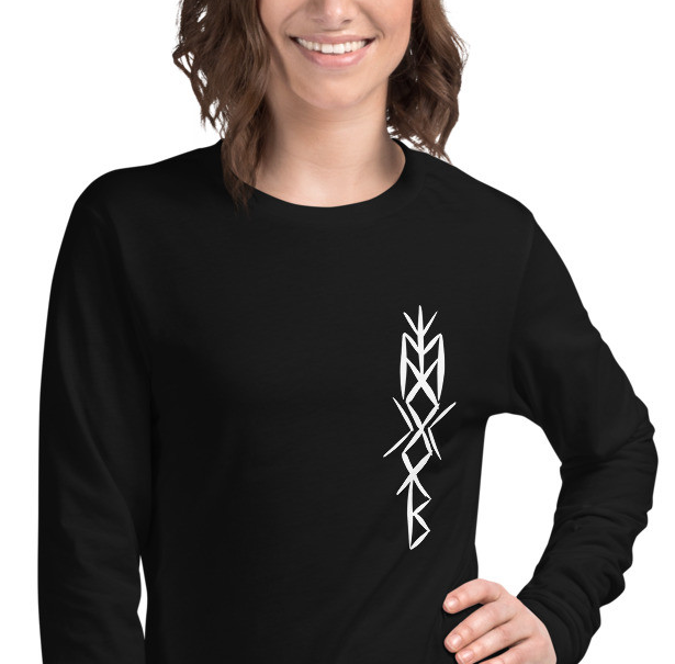 Viking WARRIOR WOMAN Bindrunes L/S Tee