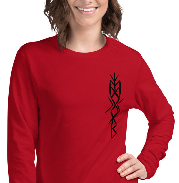Viking WARRIOR WOMAN Bindrunes L/S Tee