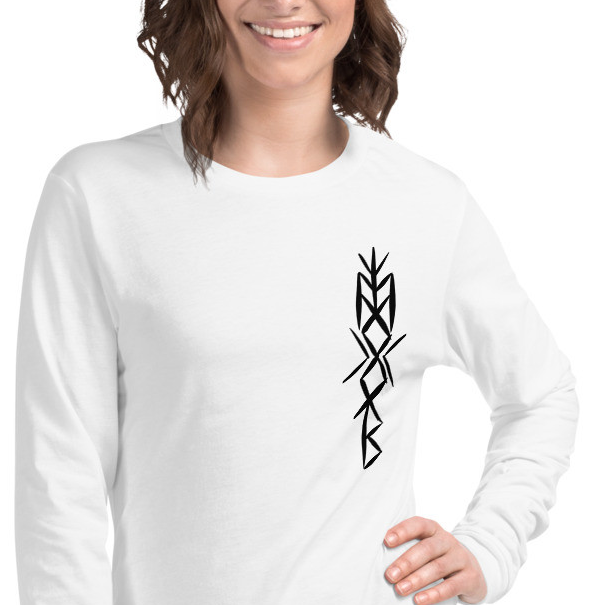 Viking WARRIOR WOMAN Bindrunes L/S Tee