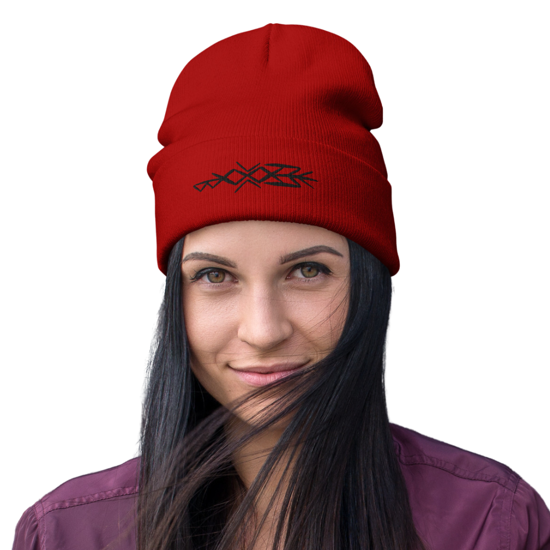 Viking WARRIOR WOMAN Bindrune Knit Beanie