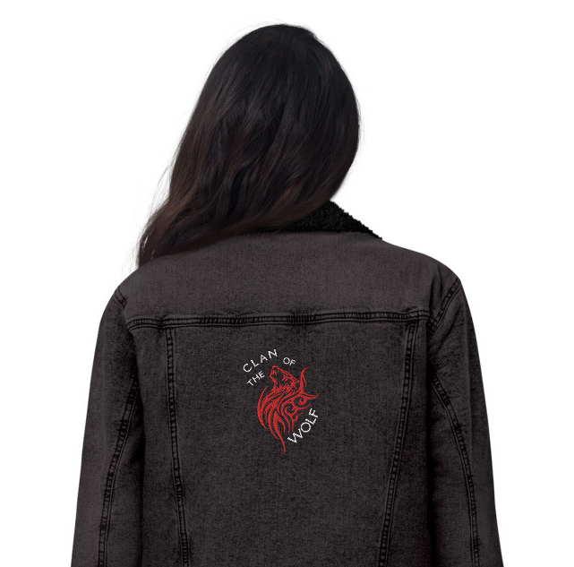 CLAN OF THE WOLF Unisex Denim Sherpa Jacket