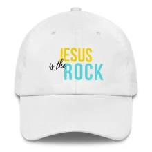 Jesus is The Rock Dad Hat