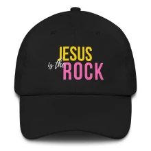 Jesus is The Rock Dad Hat