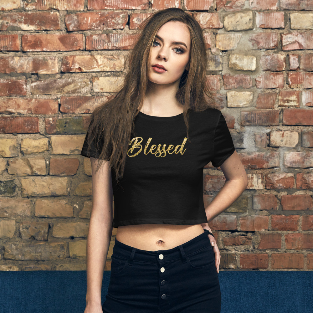 Blessed, Womens Shirt, ,Women’s Crop Tee