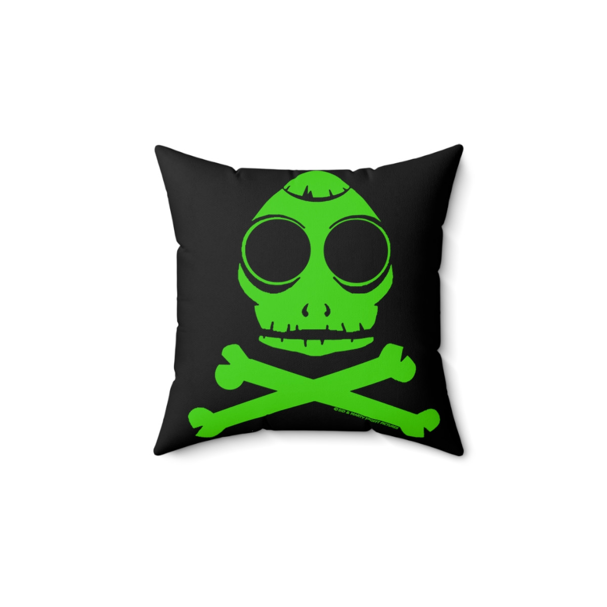 Sid and Marty Krofft Sleestak Skull n Bones Pillow Spun Polyester Square Pillow