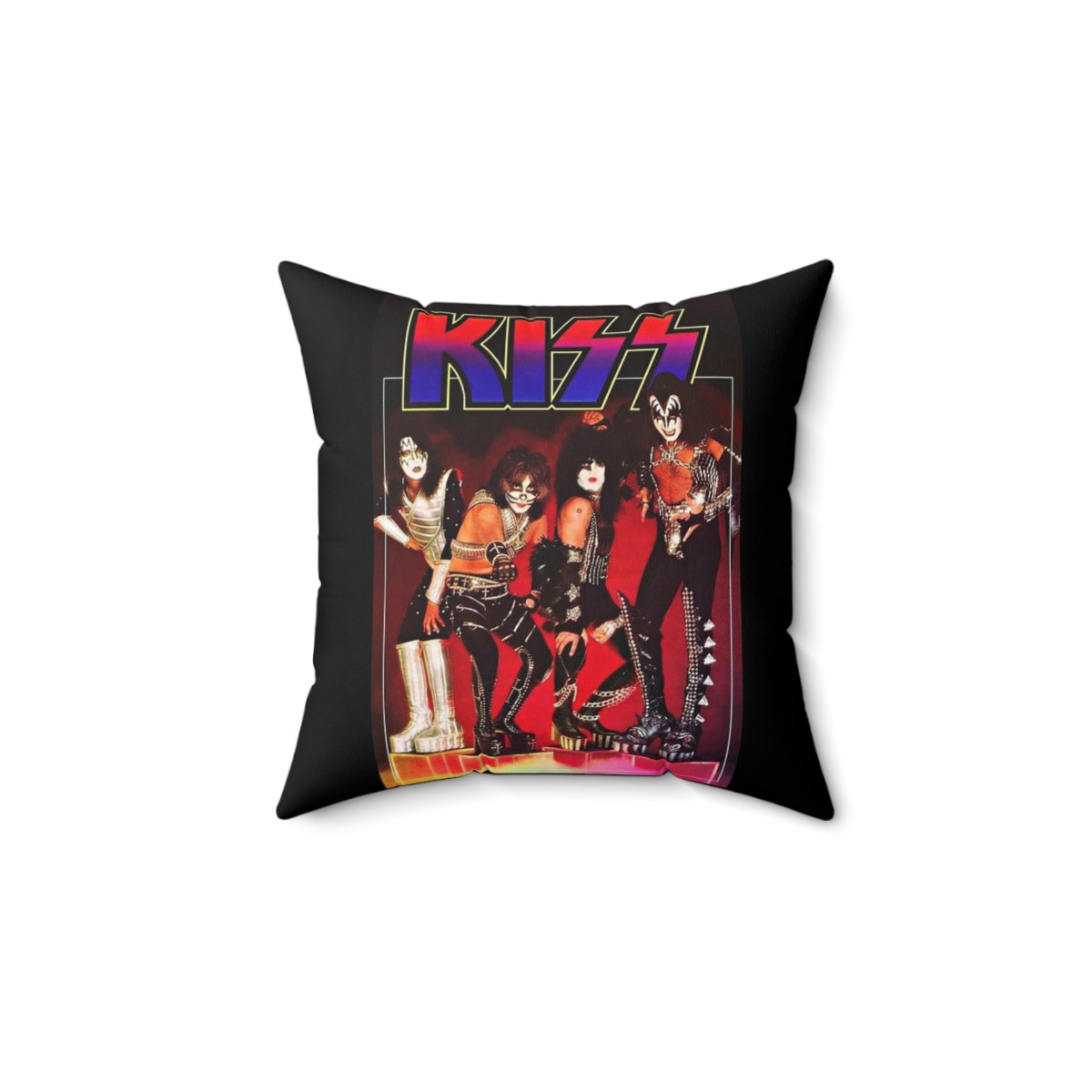 KISS Love Gun trash can & Cubes poster Pillow Spun Polyester Square Pillow gift
