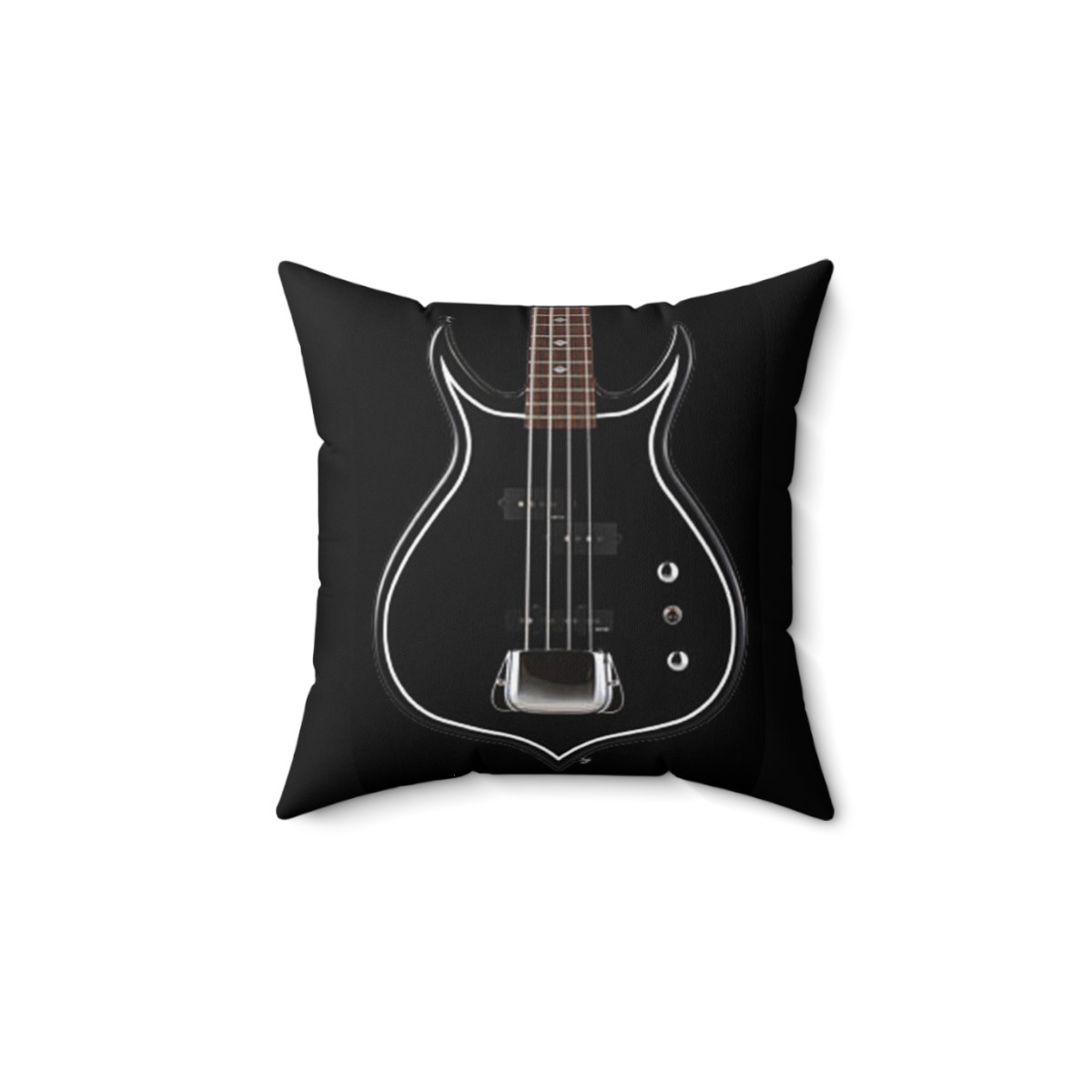 KISS Gene Simmons Punisher Bass Guitar  Pillow Spun Polyester Square Pillow gift