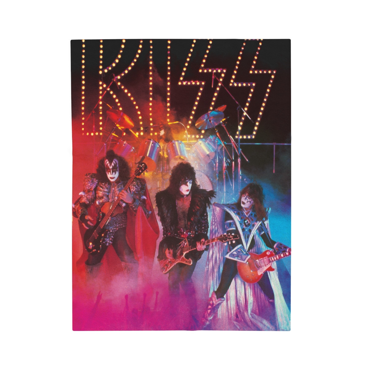 KISS Unmasked live Velveteen Plush Blanket