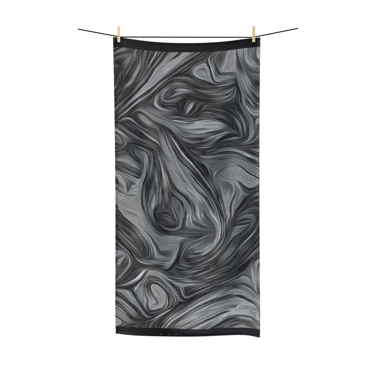 Color Swirl Design Number 7  Polycotton Towel