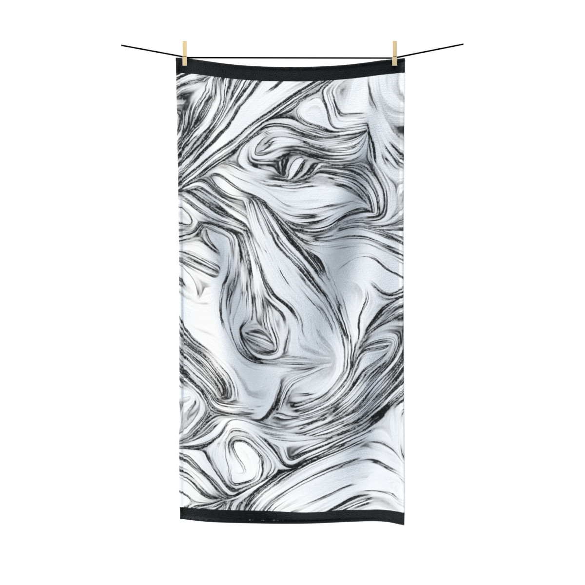 Color Swirl Design Number 8  Polycotton Towel