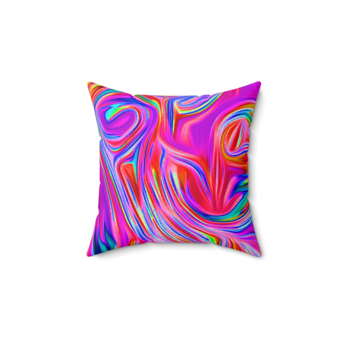 Color Swirl  Design number 11 Pillow Spun Polyester Square Pillow
