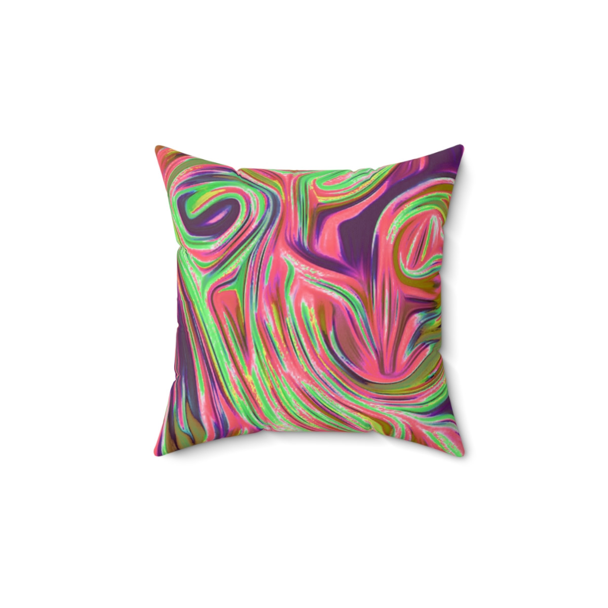 Color Swirl  Design number 15 Pillow Spun Polyester Square Pillow